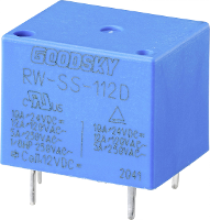 GoodSky RW SS 112D Printrelais 12 V/DC 12 A 1x wisselcontact 1 stuk(s) Tray