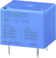 GoodSky RWH SS 124D Printrelais 24 V/DC 15 A 1x wisselcontact 1 stuk(s) Tray