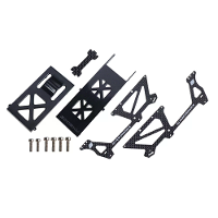 GOOSKY S2 Max RC Helicopter Upgrade Onderdeel Set Carbon Fiber Zijkant Paneel + Ondersteuning Onderkant Carbon Plaat + B