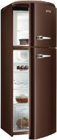 Gorenje Rf60309och Vrijstaand 229l 65l A++ Chocolade Koel Vriescombinatie