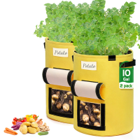 2PCS DIY Tuin Aardappel Groei Planter Planten Groente Container Zak Pot