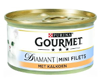 Gourmet Diamant Mini Filets Met Kalkoen Kattenvoer 85 Gr