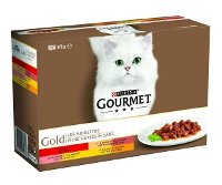 Gourmet Gold 12 Pack Fijne Hapjes Kattenvoer 12x85 Gr
