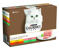 Gourmet Gold 12 Pack Fijne Mousse Kattenvoer 12x85 Gr