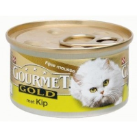 Gourmet Gold Mousse Kip kattenvoer 1 tray (24 blikken)