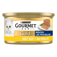 Gourmet Gold Mousse Kip kattenvoer per blik (OP is OP)