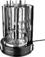 Gourmetmaxx 05914 Vaste Met Grillspies Zwart, Rvs