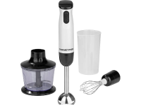 GourmetMaxx 06885 Staafmixer 600 W met hakmolenopzet Wit, Zwart