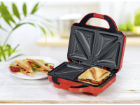 GourmetMaxx 07842 Tosti apparaat Rood, Zwart