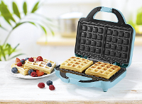GourmetMaxx 07843 Wafelijzer Lichtblauw