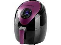 GourmetMaxx Hetelucht friteuse 1500 W Heteluchtfunctie, Grillfunctie, Timerfunctie Zwart, Bessenrood