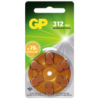 GP Batterij voor hoortoestel ZA312 1.4 V 6 stuk(s) Zink lucht PR41