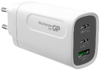 GP GPWCGM3AWHUSB254 USB oplader 65 W 1x USB A, 2x USB C USB PD Wit Binnen