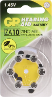 GP Knoopcel ZA10 1.4 V 6 stuk(s) 90 mAh Zink lucht GPZA10F145C6