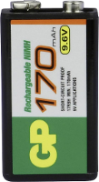 GP Oplaadbare 9V batterij (blok) GPIND17R9HC1 NiMH 9.6 V 170 mAh 1 stuk(s)