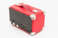 GPO: Compacte retro Bluetooth speaker   Rood