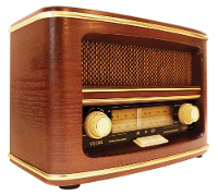 GPO: FM radio met jaren '50 ontwerp   Hout