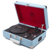 GPO: Kofferplatenspeler incl. Ingebouwde speakers   Blauw