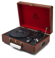 GPO: Kofferplatenspeler incl. Ingebouwde speakers   Bruin