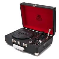 GPO: Kofferplatenspeler incl. Ingebouwde speakers   Zwart