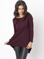 Gracila Women Long Sleeve Casual Pocket Irregular T Shirts