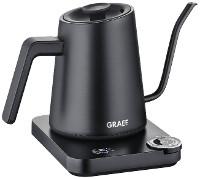 Graef GK502EU Waterkoker Oververhittingsbeveiliging Aantal/Volume: 0.9 L Zwart (mat)