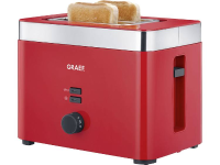 Graef TO63EU Broodrooster Met broodrekje Rood, RVS