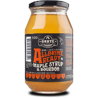 Grate Goods Allbrine Ready Maple Syrup & Bourbon 500 ml | Injecteerbare milde basispekel | Vloeibare aromatische pekel | Natte pekel | Krachtig en zoet