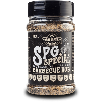 Grate Goods SPG Special Barbecue Rub   Salt, Peper, Garlic 180 g | Strooibus | Mild en licht gekruid