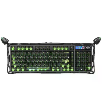 Gravastar K98 Pro Tri Mode Draadloze Mechanische Gaming toetsenbord met 1,65 inch TFT scherm 98 Knoppen Aangepaste UFO s