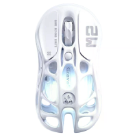 Gravastar Mercurys M2 Gaming Muis PAW3395 Sensor Drie modus Skeletconstructie Ontwerp RGB Verlichting 26000DPI 5 Program