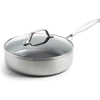 Greenpan Geneva Hapjespan met Deksel   24 cm