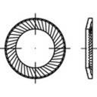 Grendeltandschijven 18 mm 27 mm Verenstaal Verzinkt 100 stuk(s) Alstertaler Schrauben & Präzisionsteile 159359