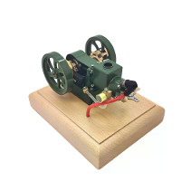 OKMO Green M17 1.6Cc Mini Micro Hit and Miss Motor Verdampte Watergekoelde Vierklepper Horizontale Benzinemotor Interne