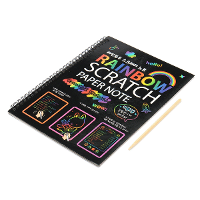 Groothandel 5PCS Grappige Kras Schilderen Notebook DIY Tekenspeelgoed Grote Blaas Kinderen Papier Kunst Educatief Speelg