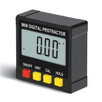 Grote LCD Magnetische Digitale Goniometerhoekzoeker 360° Inclinometer Waterpas Liniaal
