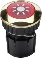 Grothe 63042 Belknop 1 voudig Goud 12 V/1,5 A