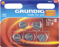 Grundig Knoopcelset 5 stuks
