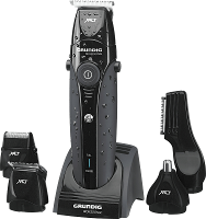 Grundig MT8240 Tondeuse, Baardtrimmer, Bodygroomer Afspoelbaar Zwart