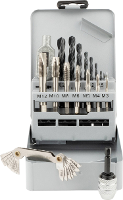 GSR 00708040 Schroefdraadsnijderset 17 delig Metrisch M3   M12 DIN 352 HSS G 1 stuk(s)