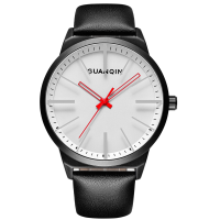 Guanqin Gs19073 Simple Design Leather Strap Casual Men Quartz Wrist Watch