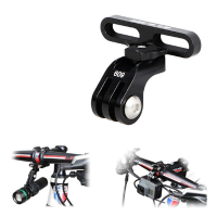 Gub 609 Cnc Aluminum Bike Holder Adapter For Gopro Hero 5 4 3 Eken Camera Flash Lightt Handlebar Mount