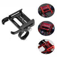 GUB P30 Fietsenhouder Aluminiumlegering 360° Verstelbare Stevige Antivallen 0.2Kg Lichtgewicht Stuurhouder voor Motorfie