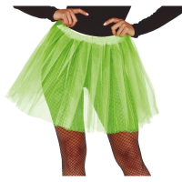 Halloween   Petticoat/tutu verkleed rokje lime groen 40 cm voor dames