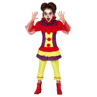 Guirca Horror clown Penny verkleed kostuum voor meisjes