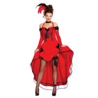 Guirca Sexy danseres kostuum rood