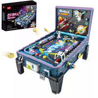 GULY 60526 Flipperkast Technisch MOC Idee Licht Muziek Spelmachine Bouwblokje Brick Assemblageset Kinderen Kerstcadeau