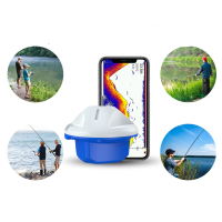 Draagbare Sonar Fish Finder 23 Talen Sonar Sensor Echo Sounder Mobiele Telefoon Draadloze Sonar Terreindetector HD Scher