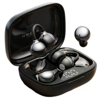 GUOER Q75 TWS oorklemmen Draadloze Bluetooth 5.4 Oortelefoon 10 mm Grote Dynamische Spoel Digitale Weergave IPX5 Waterdi