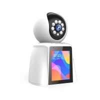 Guudgo 2K 3MP 2.8 Inch Scherm WiFi Camera Autotracking Thuisbeveiliging Tweeweg Spraakoproep Baby Monitoring IP Camera